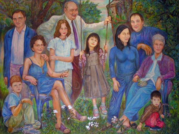 portrait of Damary family